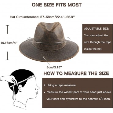 Accessorama Men & Women's Fashion Western Cowboy Hat Cowgirl Hats for Women with Roll Up Brim Felt - B4JVHFUOA