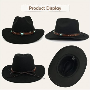 Lisianthus Women's Western Cowboy & Cowgirl Hat Wide Brim Style - BHDK0Y8QK