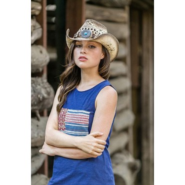 Men's & Women's Western Style Cowboy Cowgirl Toyo Straw Hat - B0UCFBOMG