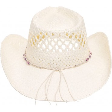 MG Womens Straw Outback Toyo Cowboy Hat - BK43S2PK6