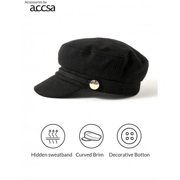 accsa Womens Fashion Newsboy Cap Bakerboy Cabbie Gatsby Pageboy Visor Beret Hat - BJ943IQ07