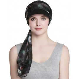 Breathable Bamboo Lined Cotton Hat and Scarf Set for Women - BFVWA6Z7N