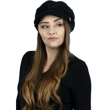 Newsboy Cap for Women Cancer Headwear Chemo Hat Ladies Head Coverings Tweed Corduroy Chenille - BFD5WQSJF