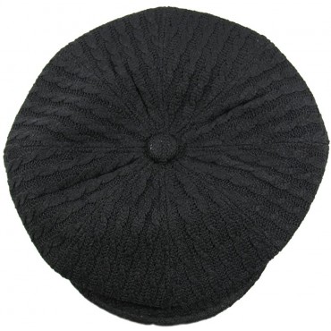 NY Knit Cable Newsboy Hat - BAZQ9YZ6O