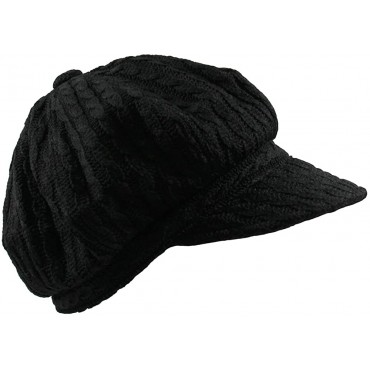 NY Knit Cable Newsboy Hat - BAZQ9YZ6O