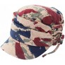 Poem&Life Womens 100% Cotton Newsboy Hat Lightweight Cabbie Beret Cap Soft Painter UP50+ Visor Hats - BHSPNJQIB