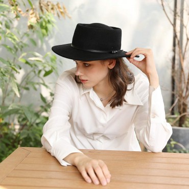 Comhats 100% Wool Fedora Hats Winter Women Cloche - BCGK25UUA