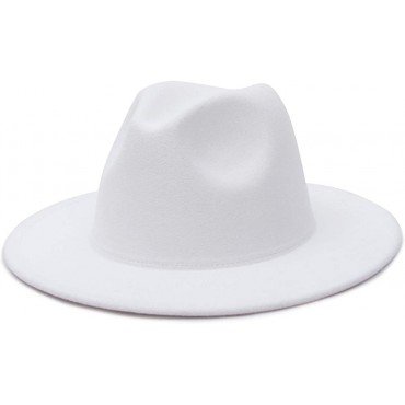EOZY Women & Men Fedora Hat Wide Brim Unsex Floppy Panama Hat Cap - BCZQVSHOA