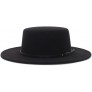 EOZY Women Men Classic Felt Fedora Hat Wide Brim Flat Top Jazz Panama Hat Casual Party Church Hat - B5TPQJ5BV