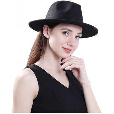 Lisianthus Women Belt Buckle Fedora Hat - BAY0PDI3X