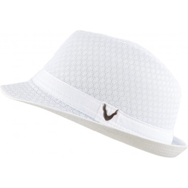 The Hat Depot Light Weight Classic Soft Cool Mesh Crushable Fedora hat - BD3LX613W