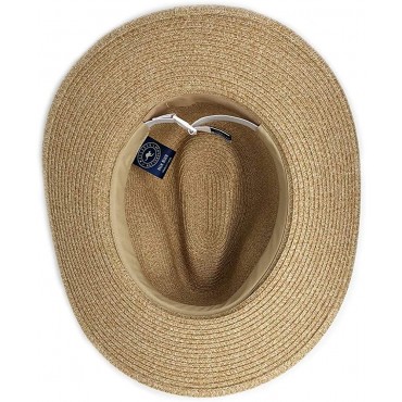 Wallaroo Hat Company Men's Palm Beach Hat UPF 50+ 2 3 4 Brim Polyester Braid Adjustable Fit - BK9BBC7NO