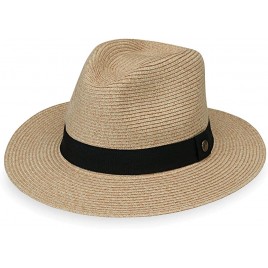 Wallaroo Hat Company Men's Palm Beach Hat UPF 50+ 2 3 4 Brim Polyester Braid Adjustable Fit - BK9BBC7NO