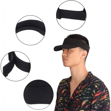 4 Packs Sports Sun Visor Hats for Women and Men Adjustable Outdoor Sport UV Cap 4 Colors - BAHB5G9DD