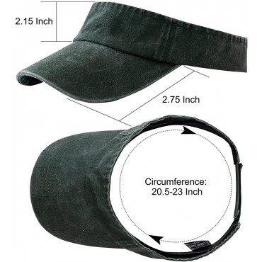 ANDICEQY Sport Sun Visor Hats Adjustable Empty Top Baseball Cap Cotton Ball Caps for Women - BH5T8KBIU