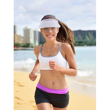 Clip on Visor Sun Visor Hat Wide Brim Clip on Head Cap Visors for Women - BABDL68V0