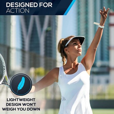 No Headache Sun Visors for Women | Original Square Brim | Visor Hats for Women | Golf and Tennis Visor | for All Sports - B73ZC33UI