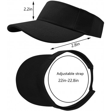 Rbenxia 5 Pieces of Adjustable Sport Visors Sun Visor Hats Cap Visors for Women and Men - BNBCI9ZSE