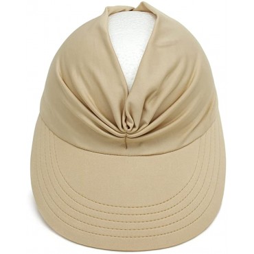 Sun Hat Women Sun Beach Visor Cap UV Protection with Wide Brim for Sports Beach Golf Hiking - B5OC8J8XP