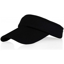 Sun Visors for Women and Girls Long Brim Soft Sweatband Adjustable Hats - BLAWWKHOE