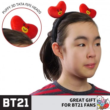 Concept One BT21 LINE Friends 3D Plush Embroidered Womens Headband - B0E0JVAYY
