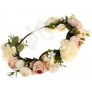 DDazzling Women Flower Headband Wreath Crown Floral Wedding Garland Wedding Festivals Photo Props - BI32YFMAH