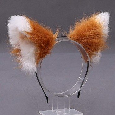 Faylay Cosplay Girl Plush Furry Cat Ears Headwear Accessory for Cam Girl Party - B6RC3KFN6