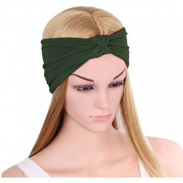MoKo Headband for Women Versatile Turban Headband Hair Wrap Multi-Style Casual Sports Headwear Stretchy Breathable Moisture Wicking Microfiber Head Wrap for Workout Running Yoga - BVT19FX7K