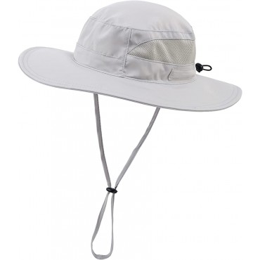 Connectyle Women's UPF 50+ Safari Sun Hat Breathable UV Protection Fishing Hat - B4X63JJH7