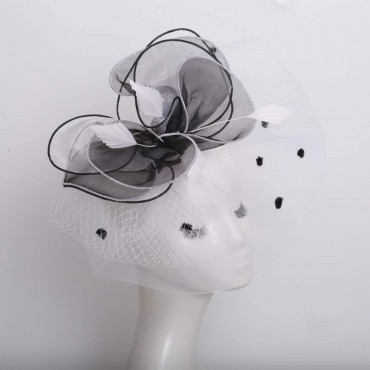Go Mai Women Kentucky Derby Hat Organza Hats Two Wear Ways,Hat Flower Can Be Used As a Headwear - BTDPTBR7Z