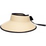 Pineapple&Star Vienna Visor Women’s Summer Sun Straw Packable UPF 50+ Beach Hat - B17FN9SWS