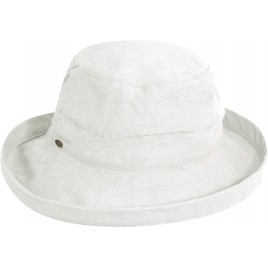 Scala Women's Medium Brim Cotton Hat - B7KZ3748X