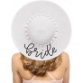 xo Fetti Bachelorette Party Decorations White Bride Pom Pom Sun Hat | Chic Bridal Shower Gift Bridesmaid Favors Bride to Be - BB31ENO4Y