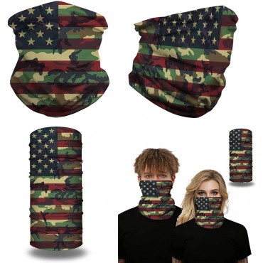 4 Pcs USA Flag Face Masks Headwear Unisex Face Cover Shield Bandanas Balaclavas - BO93Y0F00