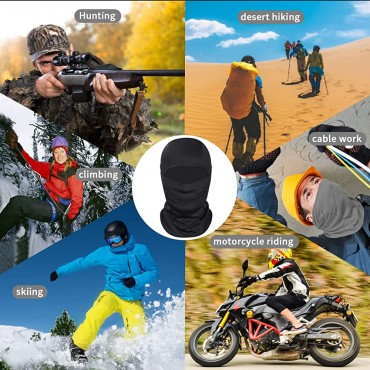 Achiou Balaclava Face Mask UV Protection for Men Women Sun Hood Tactical Lightweight Ski Motorcycle Running Riding - BYUG7B3KM