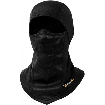AstroAI Ski Mask Windproof Balaclava for Cold Weather Winter Face Mask Breathable Stretchable for Skiing Snowboarding & Motorcycle Riding Full Protection Black Mask for Men Women Black - BFJUDVXIO