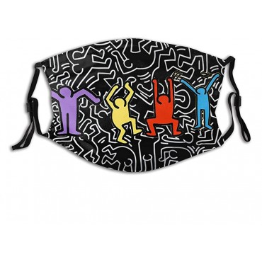 Keith Haring Reusable Face Mask-Breathable Comfort - BMSVU1T4H