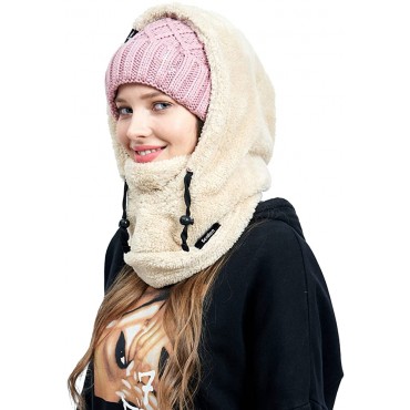 Senllen Ski Mask Cold Weather Fleece Balaclava Wind-Resistant Winter Face Mask for Men and Women - BOVA76GOB