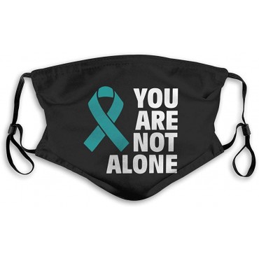 Sexual Assault Awareness Unisex Anti-Pollution Mask Dust Mask with Filter Mask Black - BGPMVRE4I