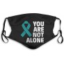 Sexual Assault Awareness Unisex Anti-Pollution Mask Dust Mask with Filter Mask Black - BGPMVRE4I