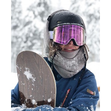 Shy Velvet Cold Weather Fleece Balaclava Ski Mask,Balaclava Wind-Resistant Winter Face Mask for Men and Women - BL14GRVNX
