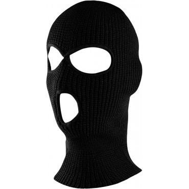Super Z Outlet Knit Sew Acrylic Outdoor Full Face Cover Thermal Ski Mask One Size Fits Most - B70LBOQ2T