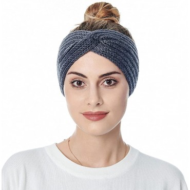 15 Pieces Warm Winter Headband for Women Soft Knit Hair Wrap Ear Warmers Crochet Head Wrap - BEBBTCGTT