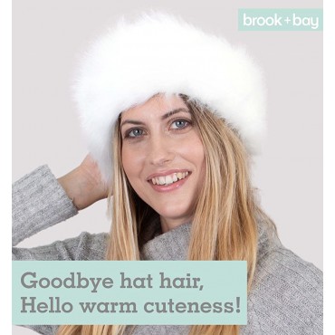 Faux Fur Headband for Winter Furry Headbands for Women Fluffy Headwarmer Furry Crown Earwarmer Headband - BRK6E7VK6