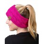Solid Headwrap Neon Hot Pink - B3RZXFLZ1
