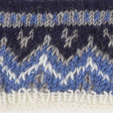 Tibetan Socks Hand Knit Wool Fleece Lined Headband - BHYDRUPOH