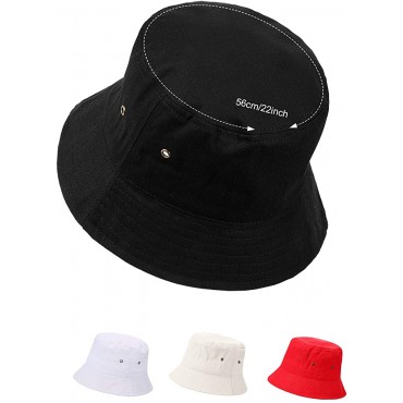 4 Pieces Bucket Hat Sun Hat Beach Fishing Hat Travel Hat for Men Women Kids - B0RSXLWRP