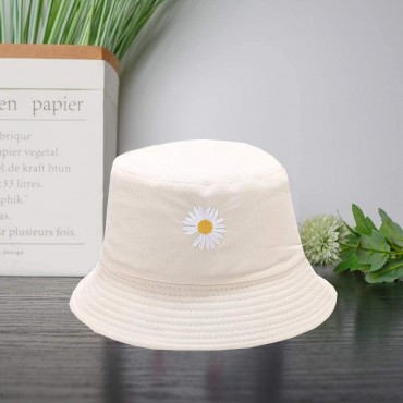 Daisy-Bucket-Hats Reversible Fisherman-Cap Packable Summer Sun ProtectionSize 7 1 8 - BP78XSZOW