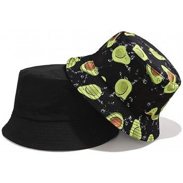 Malaxlx Unisex Bucket Hat Beach Sun Hat Aesthetic Fishing Hat for Men Women Teens Reversible Double-Side-Wear - BLIFGGQET