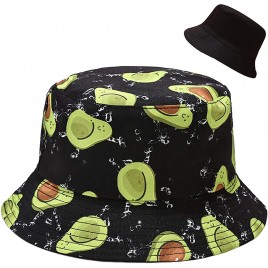 Malaxlx Unisex Bucket Hat Beach Sun Hat Aesthetic Fishing Hat for Men Women Teens Reversible Double-Side-Wear - BLIFGGQET